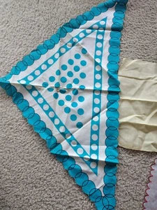 6 Vintage Handkerchiefs + One Vintage Head Scarf - Picture 1 of 8