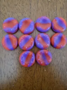 Purple & Red Camo Controller Grips 5 Pairs - Picture 1 of 1