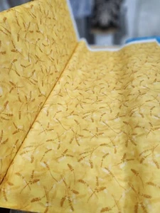 100% Cotton Croatia Lavender Yellow Fabric By The Bolt 15 Yards - Picture 1 of 3