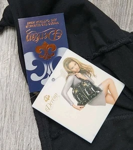 Mono vintage House of Dereon para mujer pequeño Beyoncé dorado negro sin mangas nuevo con etiquetas - Imagen 1 de 13