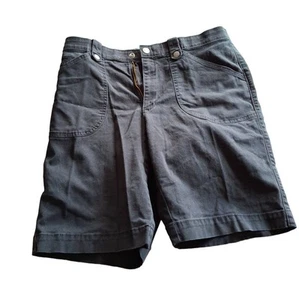 Lee Women's Casual Shorts Size 12 Black Utility Pockets Mid Rise Goth Minimalist - Picture 1 of 8