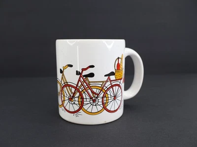 Caneca café Waechtersbach Alemanha Ocidental bicicleta COMO ESTÁ - Imagem 1 de 4