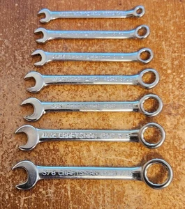 Craftsman USA Vintage 7 Pc Ignition Wrench Set (Sizes below) USA -- Lot 3150 - Bild 1 von 2