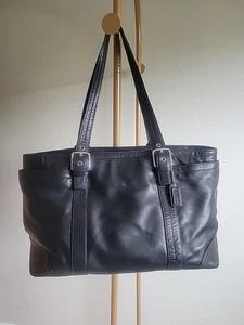 Coach Executive Carry All F11203 Tasche Leder schwarz 2007 - Bild 1 von 13