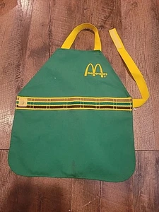Delantal vintage Fisher Price divertido con comida para jugar McDonalds verde para niños - Imagen 1 de 6
