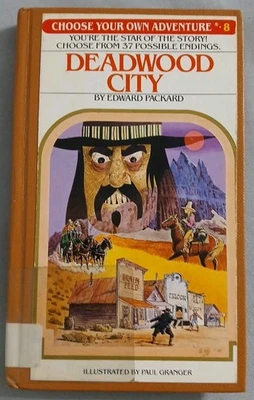 Choose Your Own Adventure #8 Deadwood City by Edward Packard 1981 Ex-Lib HC - Image 1 of 4