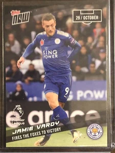 2017 Topps Now PL Premier League #49 Jamie Vardy Leicester City - Picture 1 of 2