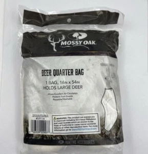 Mossy Oak brand Deer Quarter bag & 2 Pairs Field Dressing Gloves new old stock - Picture 1 of 6