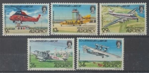 ALDERNEY 1985 AIRPORT 50th ANNIV SET OF 5 UHM (ID: 303/D7844) - Picture 1 of 1