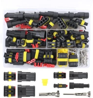 352 Stück KFZ Stecker Steckverbindung Steckverbinder 1-4 Polig Auto Wasserdicht - Bild 1 von 4