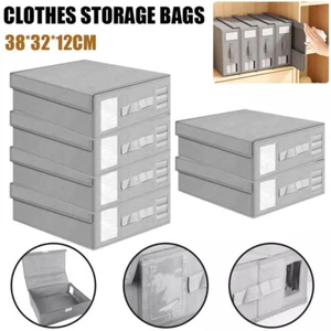 4X Foldable Bed Sheet Set Organizer Large Bed Sheet Storage Box for Quilt Covers - Picture 1 of 20