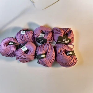 7 Balls Lana Grossa About Berlin- Bulky Yarn 005- Lilac- Italy - Picture 1 of 8