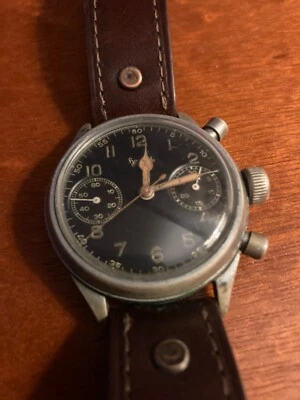 Reloj de aviador piloto alemán Hanhart Segunda Guerra Mundial Luftwaffe Foto 1 de 4