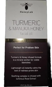 HoneyLab Turmeric & Manuka Honey Facial Oil for Problem Skin 1.75 fl oz🔥🔥🔥 - Picture 1 of 2