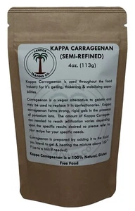Kappa Carrageenan - 4 Ounces (1/4 lb) Semi-Refined - Food Grade - Picture 1 of 9