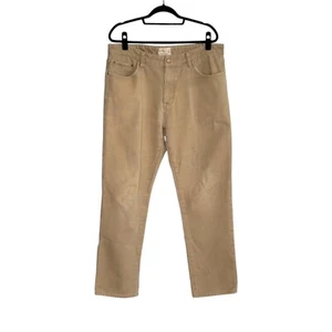 Weatherproof Vintage Men’s Fleece Lined Workwear Canvas Pants Size 38x32 Tan - Picture 1 of 13