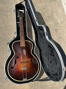 Vintage Kay Super Auditorium Archtop Acoustic Guitar w/ HSC - N - Picture 1 of 6