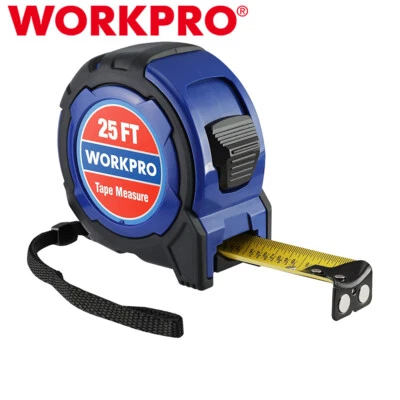 WORKPRO 25FT Tape Measure1/8 Fraction Measuring Tape Retractable Measuring Tapes - Image 1 of 4