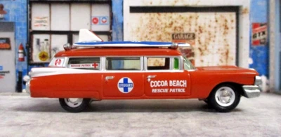 Johnny Lightning Surf Rods 1959 Cadillac Ambulance New/Loose Metal Rubber Tires! - Image 1 of 4