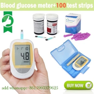 Medidor de glucosa en sangre glucómetro monitorización diabetes 100 un. tiras reactivas - Imagen 1 de 12