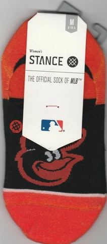Women's Stance No Show Socks Baltimore Orioles New NWT Size M 8.5-10.5 Cover