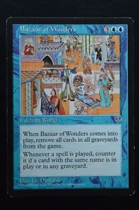Magic The Gathering MTG BAZAAR OF WONDERS Mirage MP Moderately Played - Picture 1 of 2