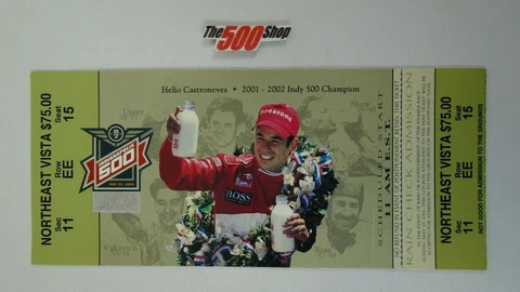 2003 Indianapolis 500 Ticket Credential Northeast Vista Sec 11 Row EE Seat 15 Cover