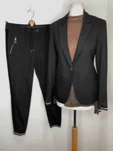 Mos Mosh Soft Tailoring blazer trouser suit 38 10 VGC classic modern black smart - Picture 1 of 16