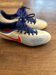 NIKE Magista Opus White Blue Bri Crimson Soccer Cleats Womens 8.5 Shoes E524 - Picture 1 of 11