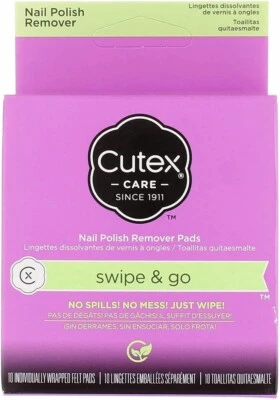 Almohadillas removedoras de esmalte de uñas Cutex Swipe and Go (paquete de 4) Foto 1 de 4