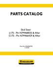 New Holland L175 Skid Steer Loader Parts Catalog Pdf/Usb - After Pin # N7m468035