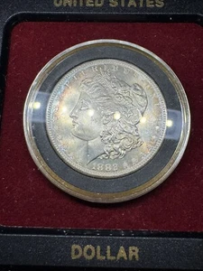 1882 s morgan silver dollar PL Proof Like Toned ๐ - Picture 1 of 9