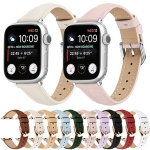 Für Apple Watch Series 10 9 8 7 6 5 4 3 2 1 SE 38-49mm Leder iWatch Armband Band - Bild 1 von 202