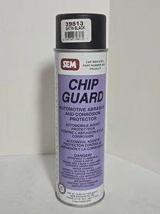 SEM 39813 Chip Guard Satin Black Acrylic Auto Body Coating Aerosol Spray 14.8 oz - Picture 1 of 2