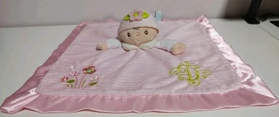 Douglas Bebé Niña Lovey Manta de Seguridad Rosa Peluche Muñeca Satinado - Monograma "D" Foto 1 de 4