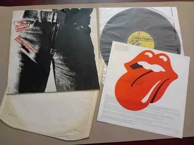 The Rolling Stones Sticky Fingers UK 1971 1st issue vinyl LP, insert,A3/B3 - Image 1 of 4