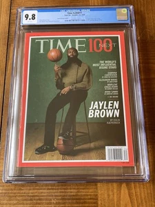 Jaylen Brown Time CGC 9.8 White Newsstand (2024 Celtics)-Not Sports Illustrated - Picture 1 of 3
