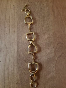 Original "Dimacci" 8,25" goldfarbenes Pferdearmband EUC - Bild 1 von 7