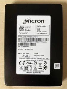 Micron 1100 Solid State Drive 1 TB 2.5” SATA SSD tested working with 99% health - Photo 1/6