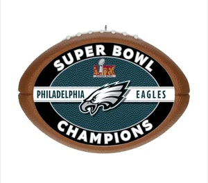 Nuevo Hallmark Philadelphia Eagles NFL Super Bowl LIX Ornamento Campeones Navidad - Imagen 1 de 6
