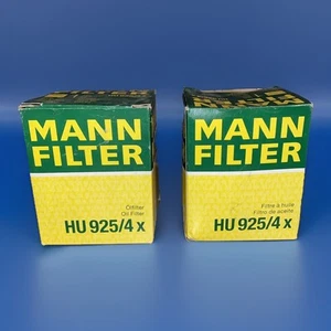 (2) Mann Hummel Filters HU925/4X Engine Oil Filters - Free Shipping - Picture 1 of 4
