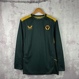 Mens Long Sleeve Training Soccer Jersey Castore Wolverhampton 2021-2022 Size L - Picture 1 of 7
