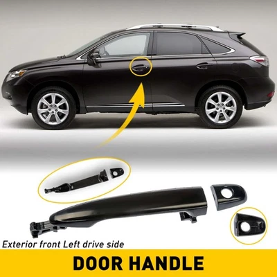 Manija de puerta exterior delantera izquierda lado del conductor negra para Lexus GX470 2003-2009 base Foto 1 de 4