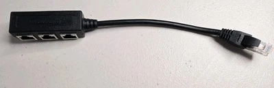 Doonjiey Ethernet splitter cable RJ45/1-3 Cable Adapter for Computer-Router - Image 1 of 4