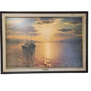 Stampa incorniciata tramonto dorato di Edward Runci - Foto 1 di 10