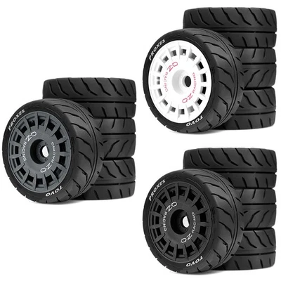 4 piezas neumáticos de cubo de rueda para neumáticos de rally Tamiya XV02 TT01 HPI YOKOMO KYOSHO RC Foto 1 de 4