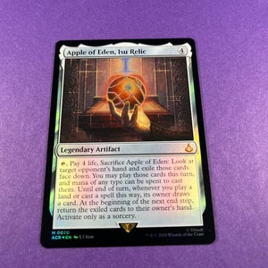 MTG Assassin's Creed Foil Apple of Eden, Isu Relic Mythic Rare M 0070 MTG WOTC - Bild 1 von 6