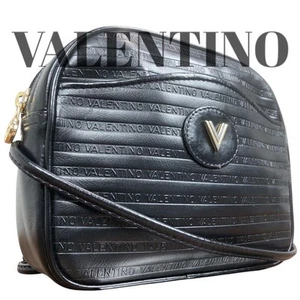 Borsa a tracolla Valentino Garavani in pelle nera con tasca misura piccola tracolla - Foto 1 di 24