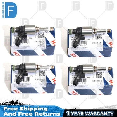 4x BOSCH OEM Fuel Injectors Set 06H906036AE For VW GTI AUDI A4 Q5 A3 A5 2.0T - Изображение 1 из 4