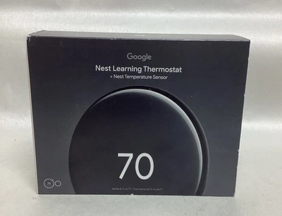 Google Nest Learning Thermostat (4th gen) w/ Temperature Sensor - Image 1 of 3